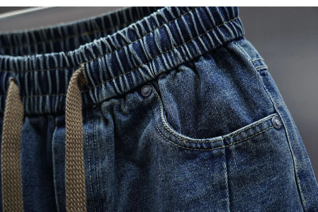 Kacper™ | Spodnie Baggy Denim z Pasek