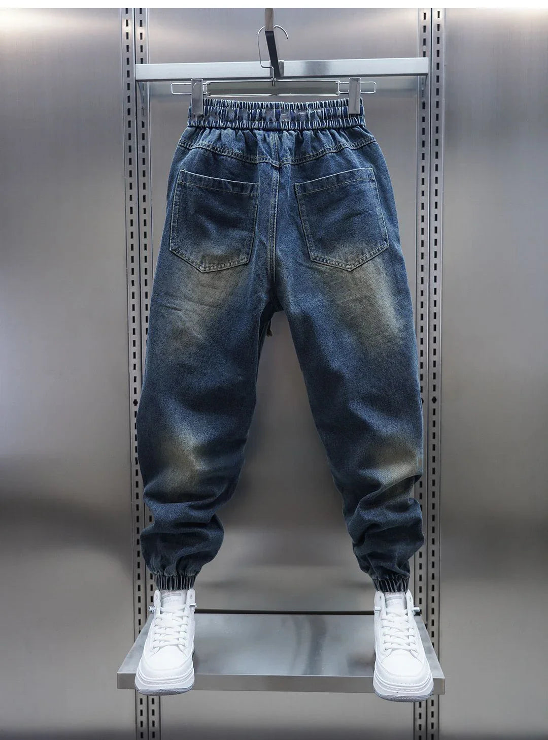 Kacper™ | Spodnie Baggy Denim z Pasek