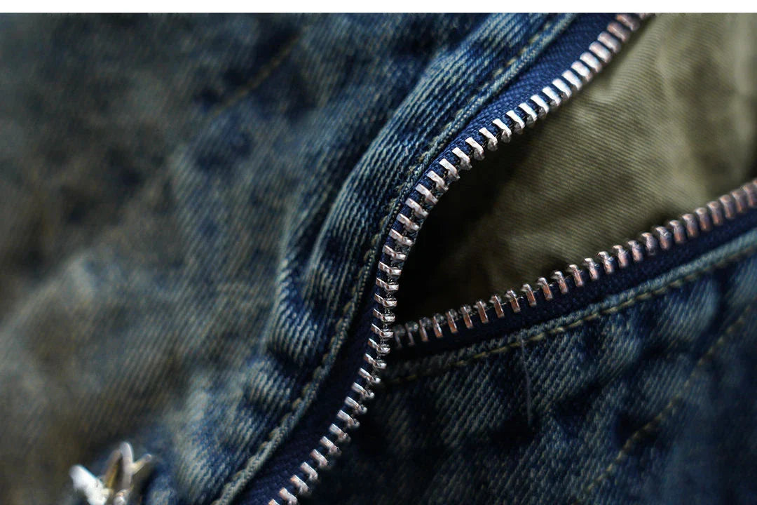 Kacper™ | Spodnie Baggy Denim z Pasek